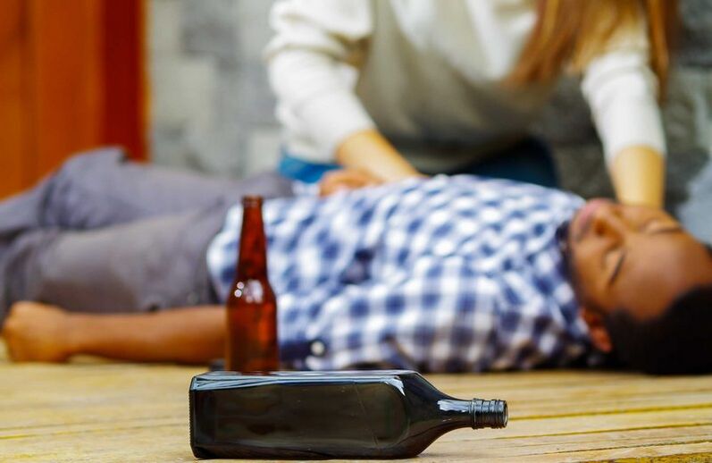 Alkoholismus kann zum Tod führen